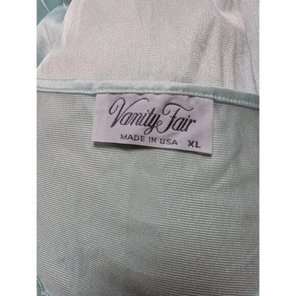 Vintage Vanity Fair XL Lace Trim Nightgown Light Blue Made In USA Sleepwear NWT - Picture 4 of 5
